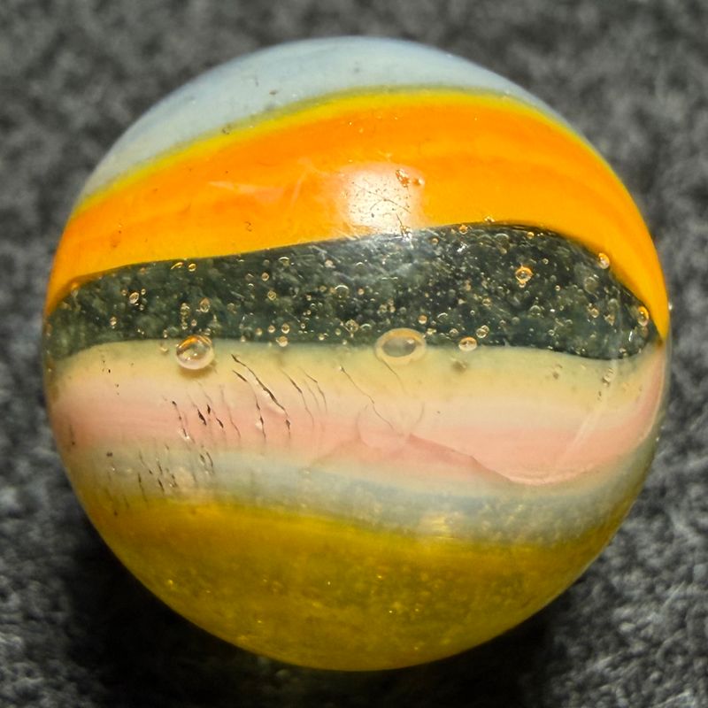 PELTIER GLASS, Rainbo, Snowglobe, Clear, Yellow & Orange