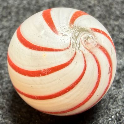 GERMAN, Rare Cased Clambroth, 8 Red Bands on White #104