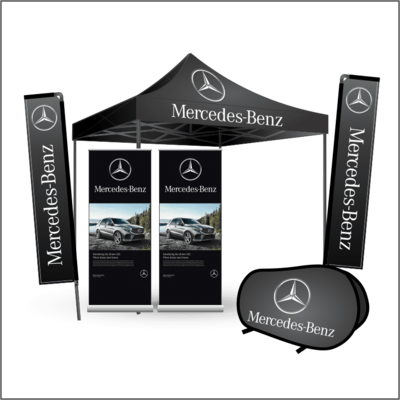 Branded Flag Gazebo and Banner Combo Branded Flag Gazebo and Banner Combo