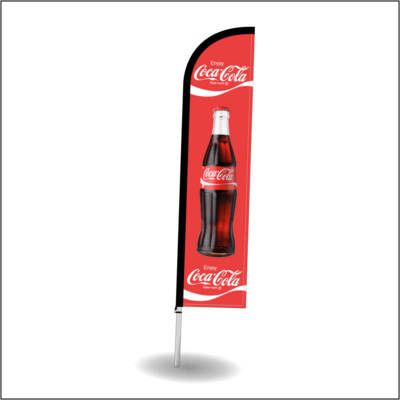 Branded Arc Flag Banner 3000mm Branded Arc Flag Banner 3000mm