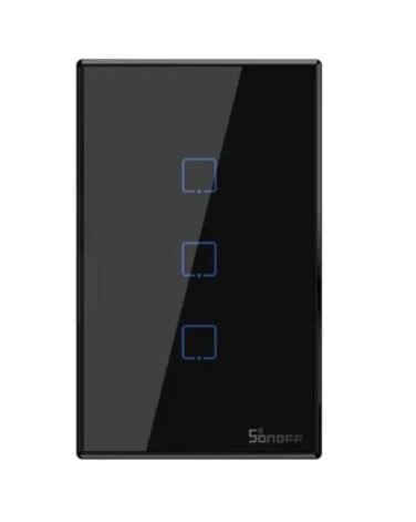 SONOFF TX T3 WiFi Smart Light Switch - Black (3 Gang)