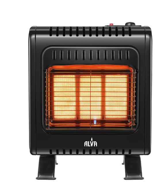Alva - Small 3 Panel Gas Heater