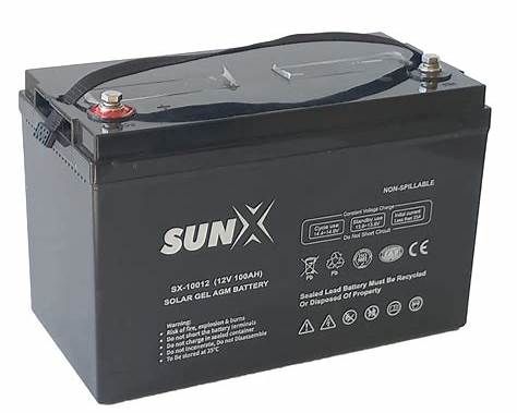 100Ah SunX AGM 12V Deep Cycle Battery