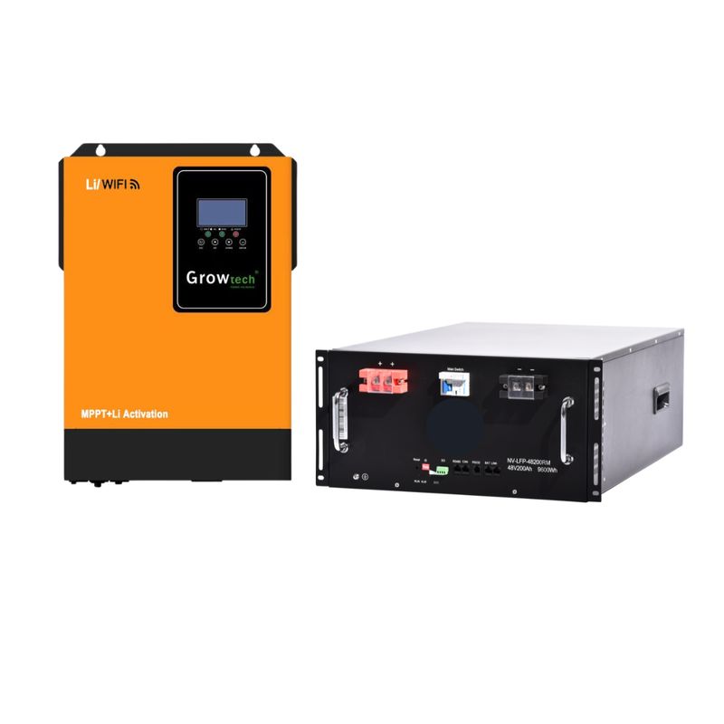 5.5kW Growtech Solar Inverter | 4.8kWh Lithium Battery Combo (100Ah)