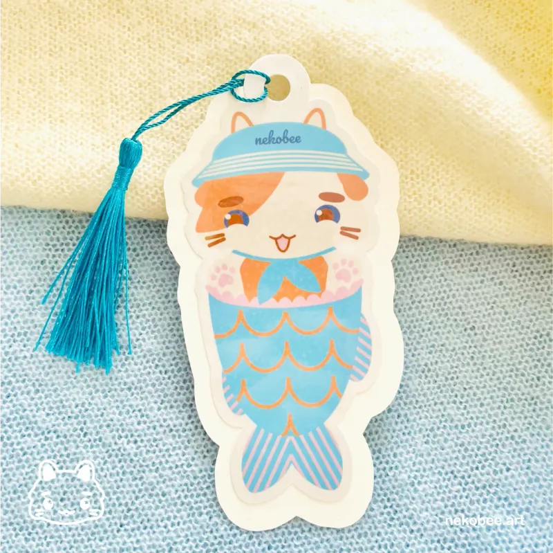 Lesezeichen Katzen-Fisch