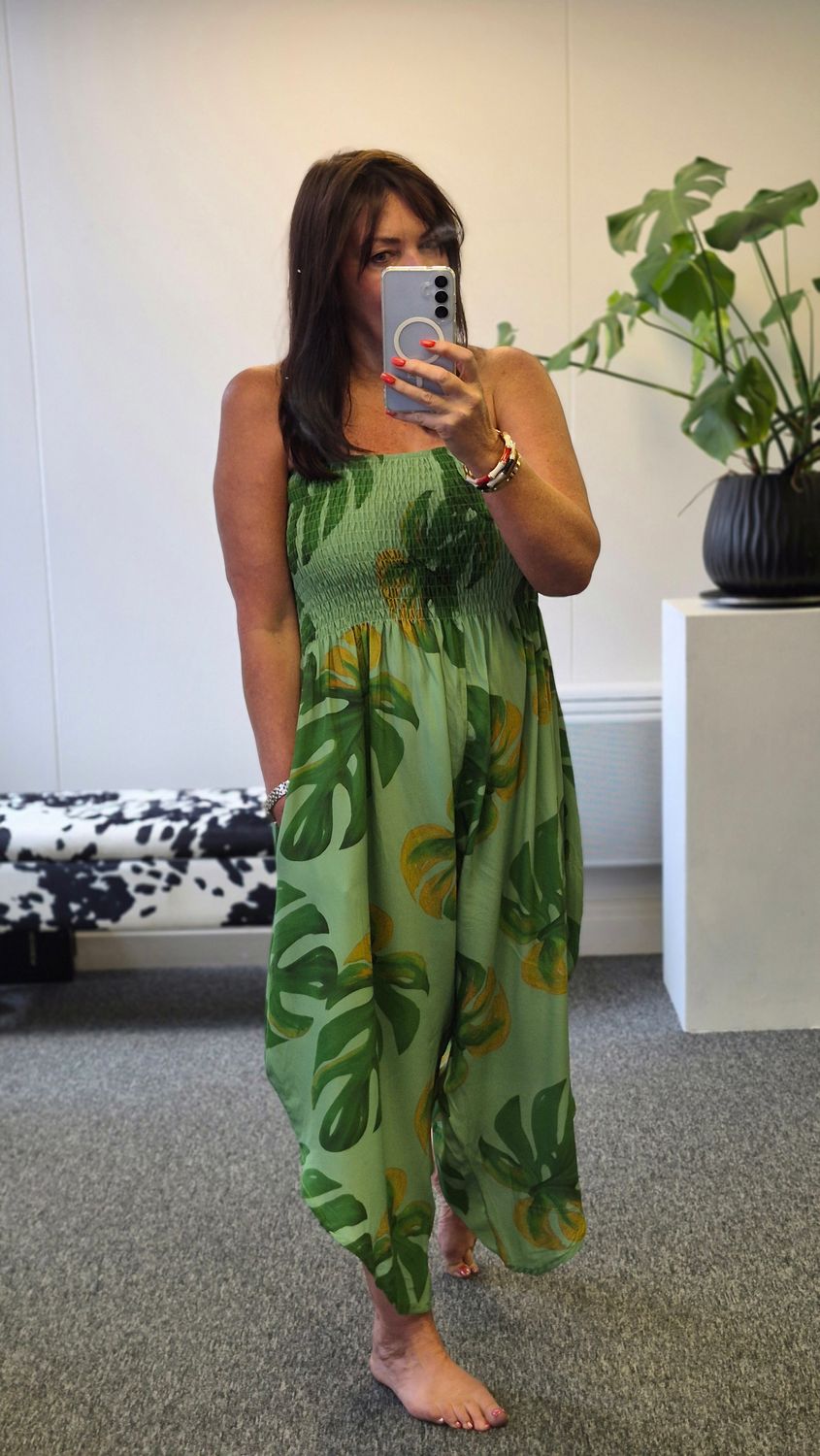 ORCHID jumpsuit green