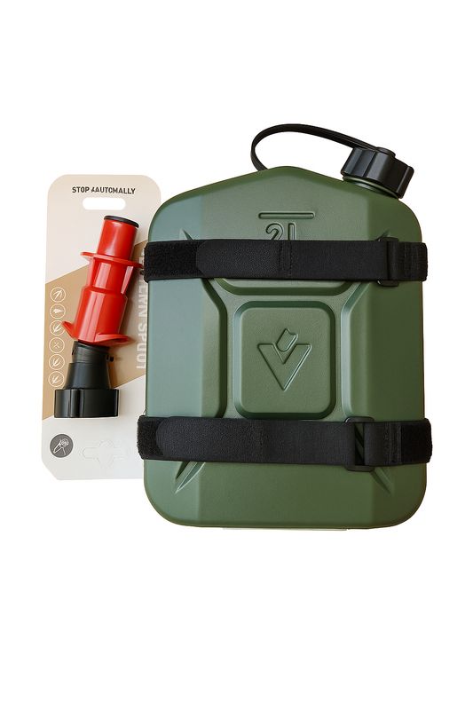 Ersatzkanister 2l Stahl mit Halterung Motorrad Benzinkanister +Ausgießer