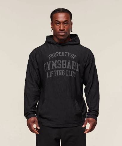 lightweight slub textured hoodie