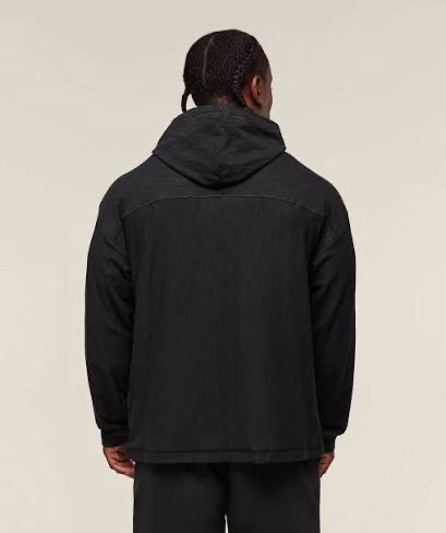 lightweight slub textured hoodie