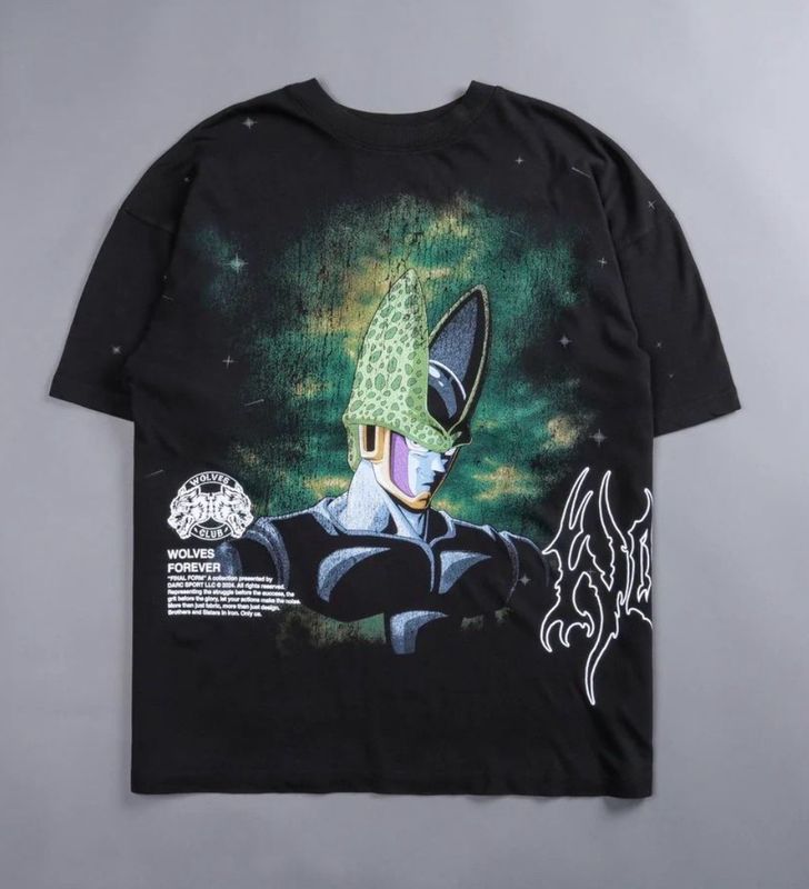Cell Energy “Premium” Oversized Tee in Black