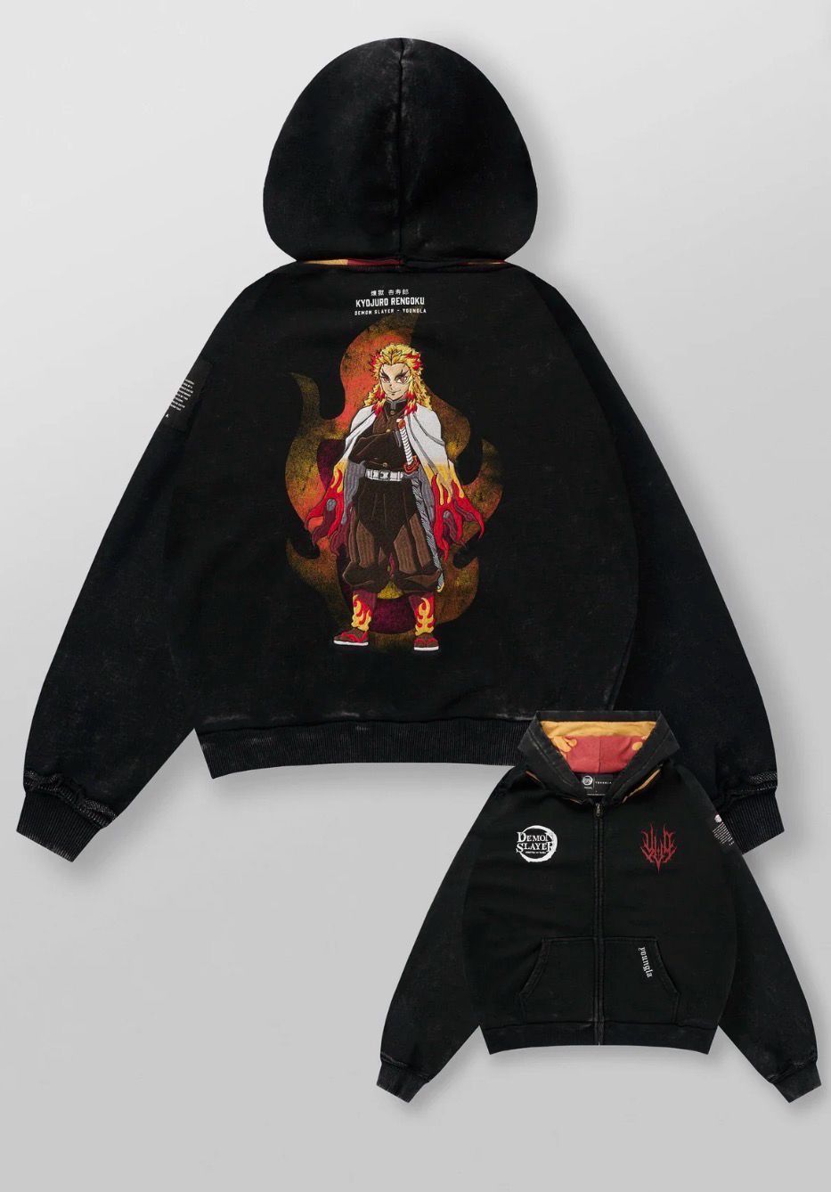 5195 Flame Hashira Zip Up