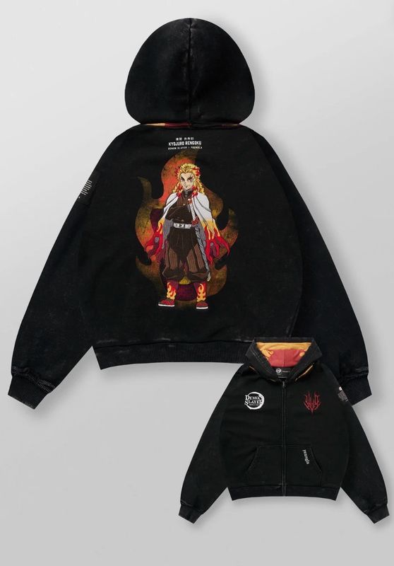 5195 Flame Hashira Zip Up