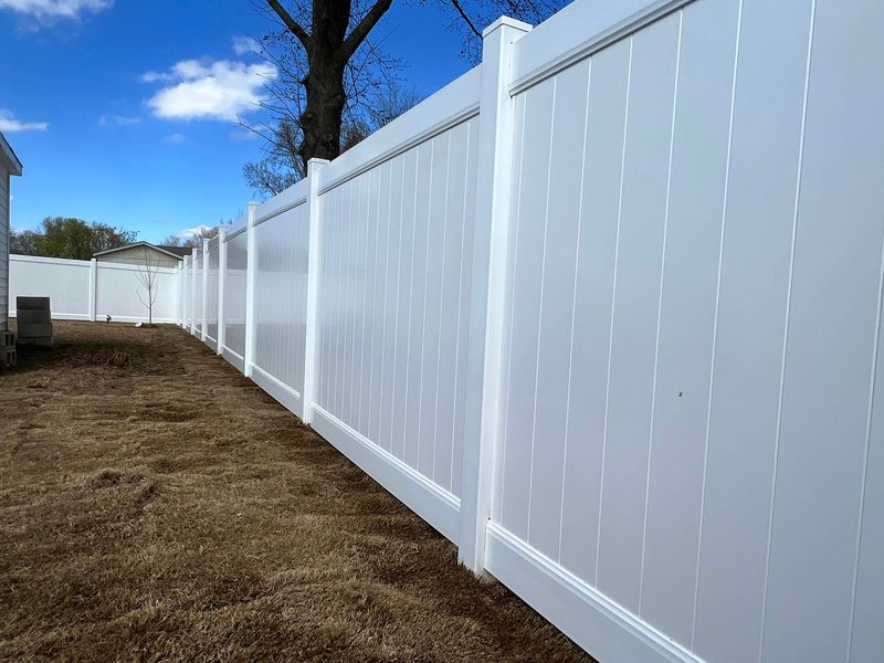 6' White privacy PVC