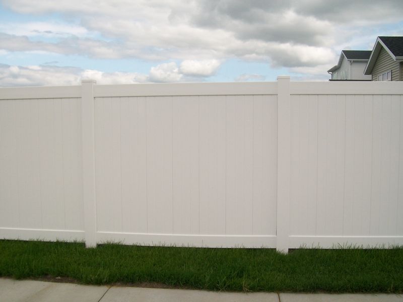 6' White privacy PVC