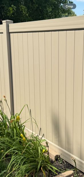 6' Adobe privacy PVC