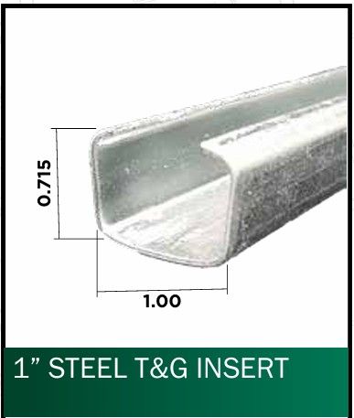 1" steel picket insert