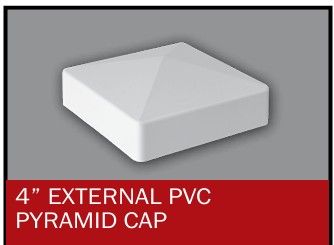4" flat exterior pyramid caps