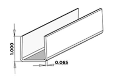 7/8 7/8" Trim channel