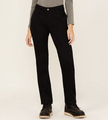A85XSBLK WOMENS DICKIES STRAIGHT FIT PANT