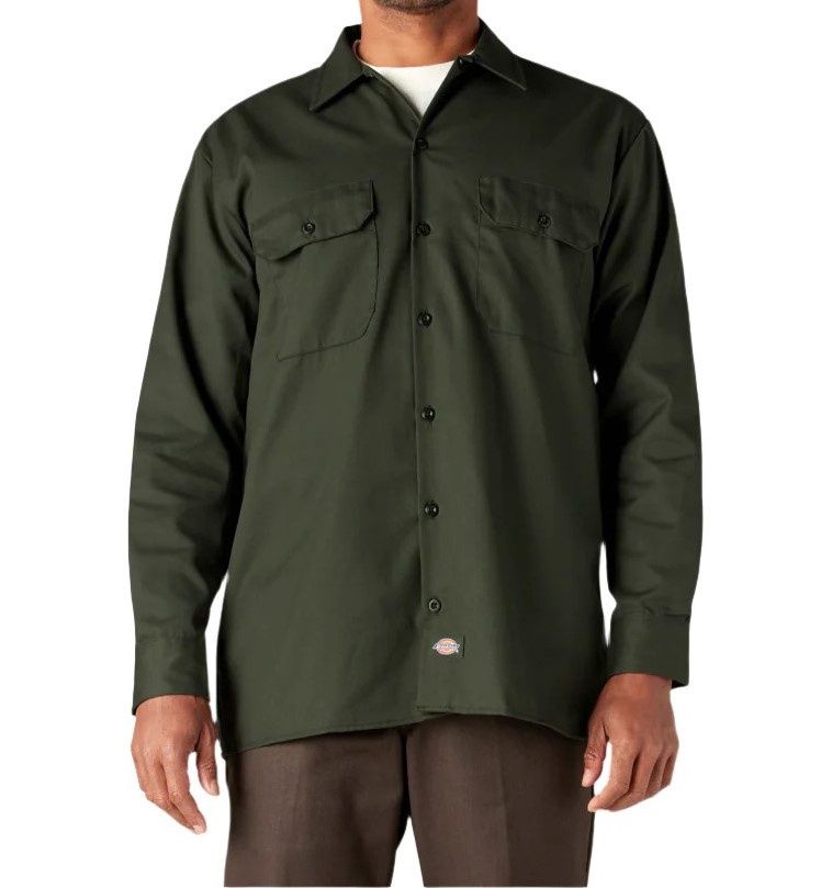 D5740OG L/S WORK SHIRT OLIVE