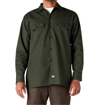 D5740OG L/S WORK SHIRT OLIVE