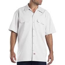 D15740WH  MENS S/S WORK SHIRT