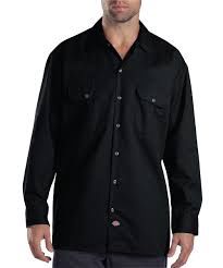 D574BLK  MENS L/S WORK SHIRT