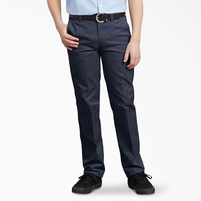 DQP8730DN DICKIES SLIM STRAIGHT BOYS PANTS NAVY