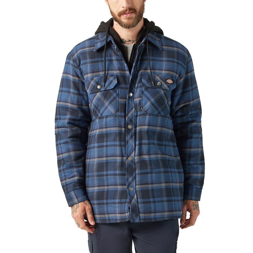 TJ2110DN FLANNEL HOODED JACKET