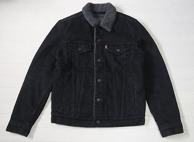 16365-0054 LEVIS SHERPA JACKET BLACK