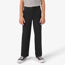 A875BBLK   FLEXWAIST FLATFRONT BOYS PANTS