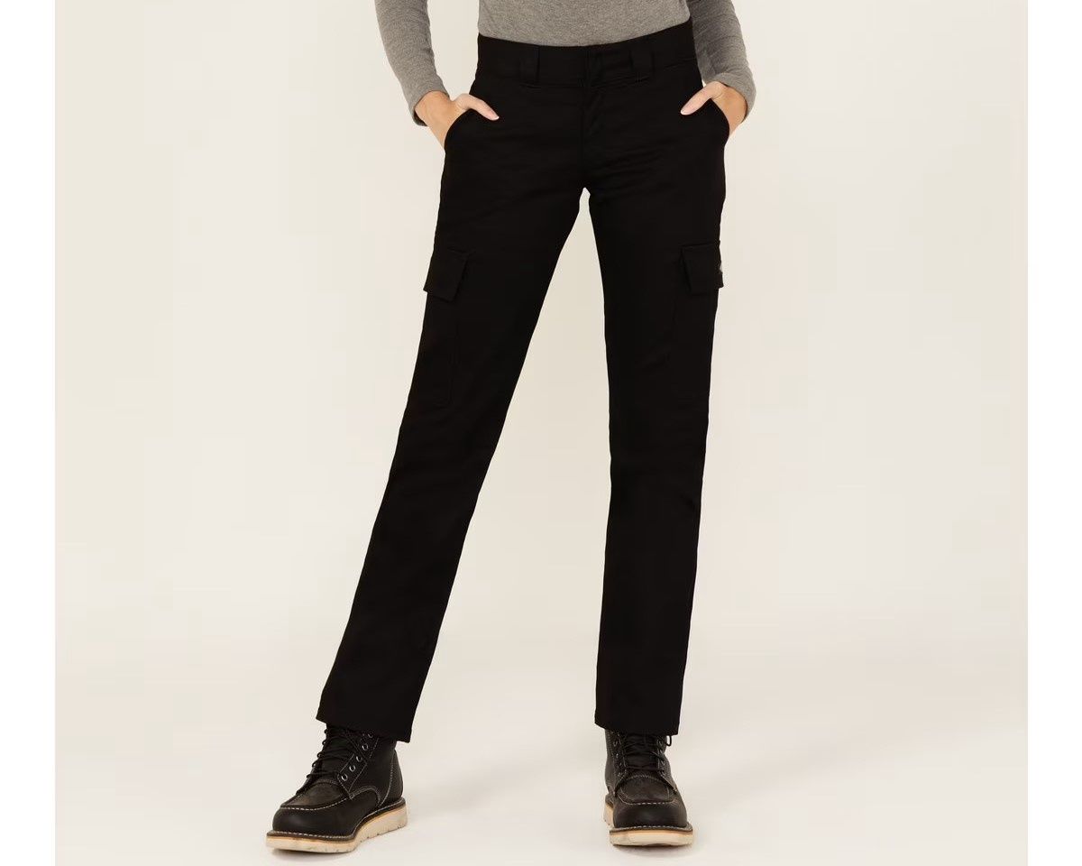 A85XTBLK WOMENS DICKIES CARGO PANT STRAIGHT