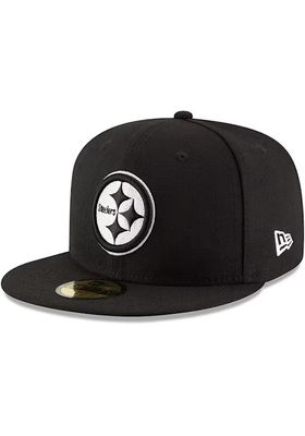 11352438 PITTSBURGH STEELERS CAP 59/50 BLK/WHT