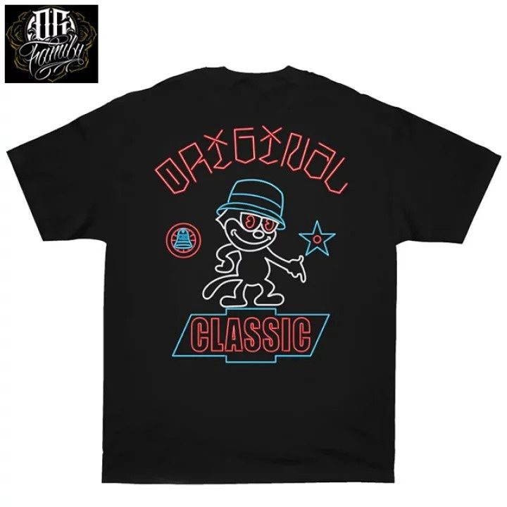 OG FAMILY NEON CAT TEE