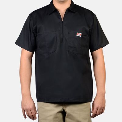 124 BEN DAVIS S/S BLK SHIRT