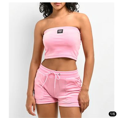 FB COUNTY VELOUR SHORT SET