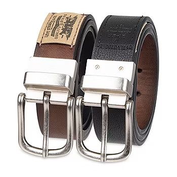 12LV020012 BOYS LEVIS REVERSABLE BELT BLK/BRW