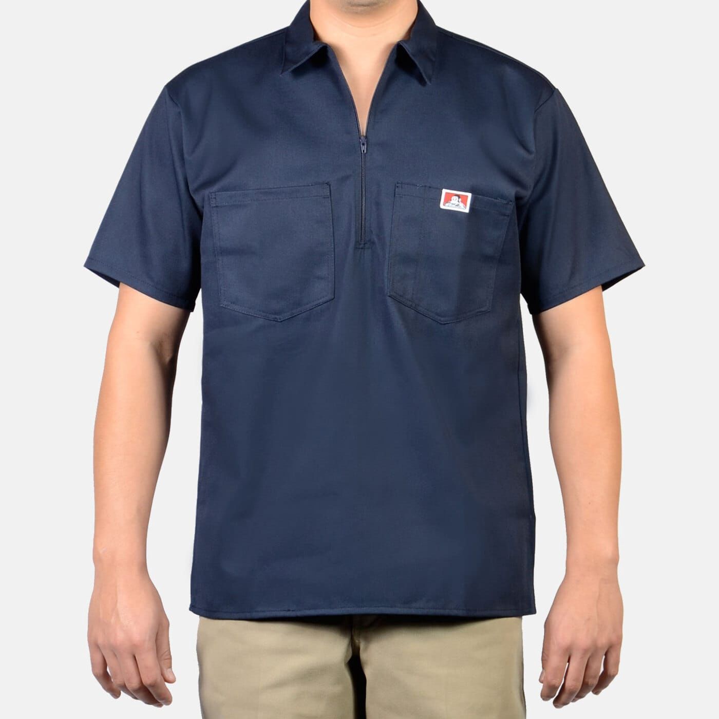 168  BEN DAVIS NAVY S/S SHIRT
