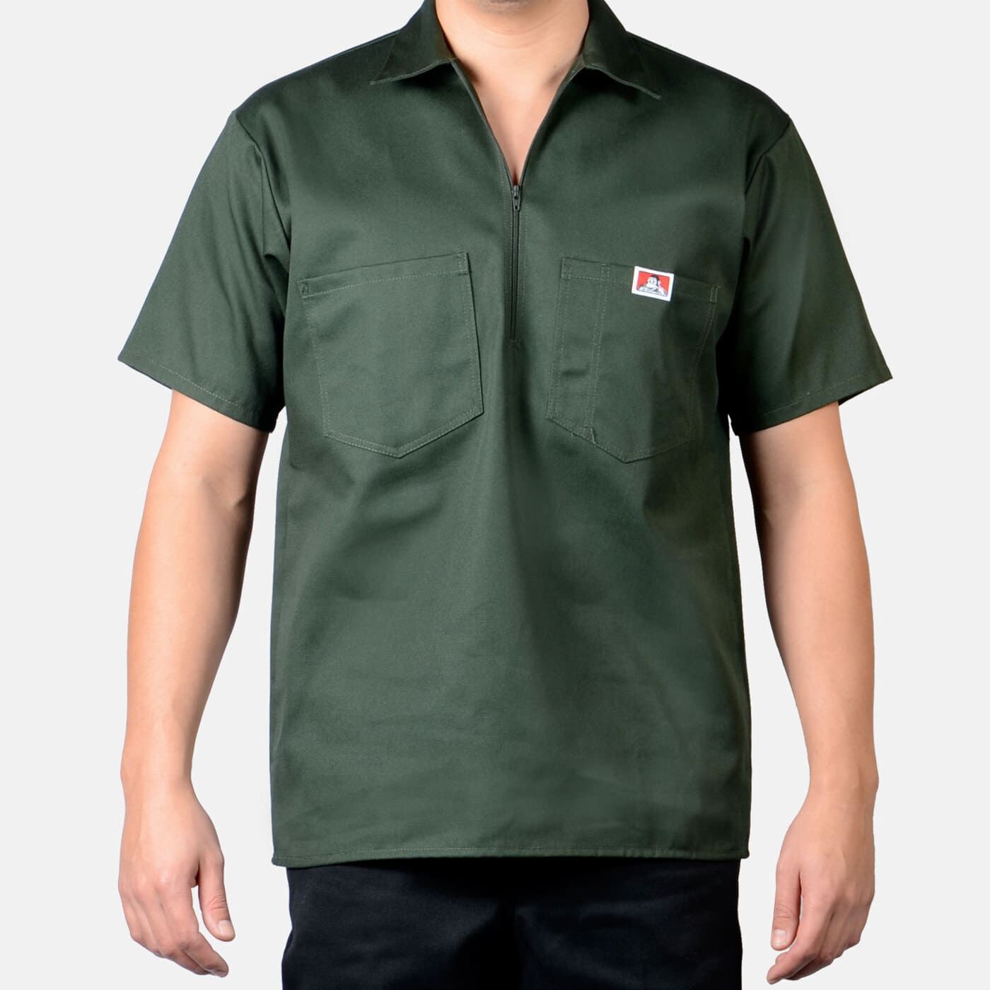 125 BEN DAVIS S/S  OLIVE SHIRT