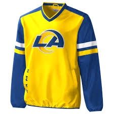 LA300075  RAMS VNK NYLON JKT