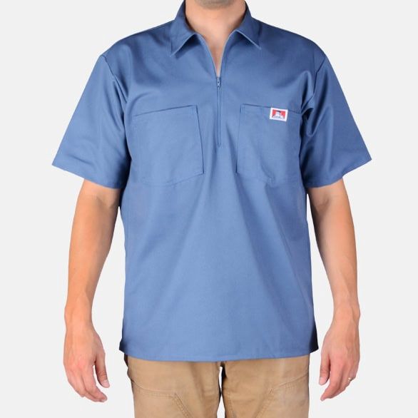 152  BEN DAVIS LT BLUE S/S SHIRT