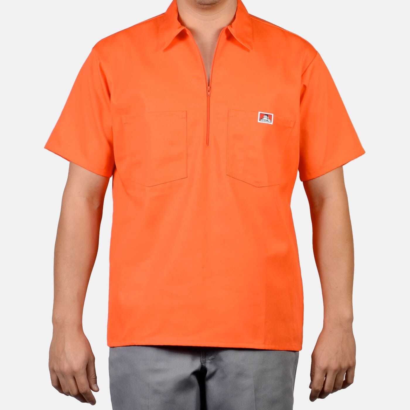 126  BEN DAVIS ORANGE S/S SHIRT