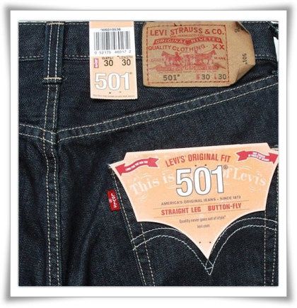 501-0536  MENS DRK BLUE JEANS