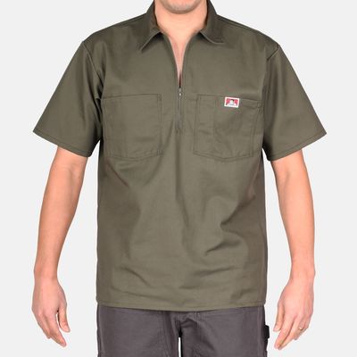 157 BEN DAVIS S/S OLIVE SHIRT