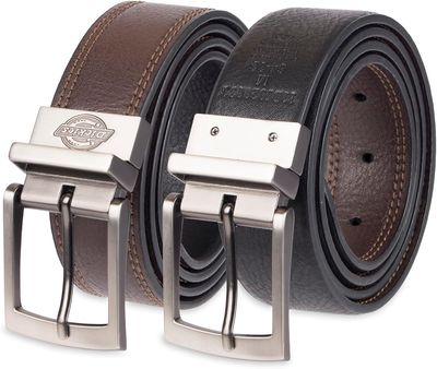 11DI020033 DICKIES REVERSIBLE BELT BLK/BRW