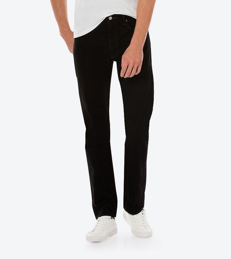 501-0660  MENS BLK JEANS