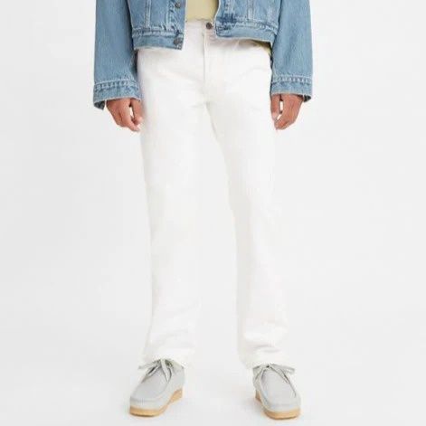 501-0651 LEVIS 501 MENS WHITE JEANS