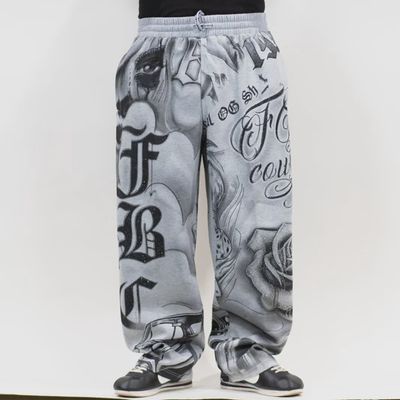 FB COUNTY RHINSTONE TATTED SWEATPANTS