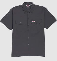 143  BEN DAVIS BUTTON UP S/S SHIRT