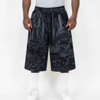 FB COUNTY GRAFFITI MESH SHORT